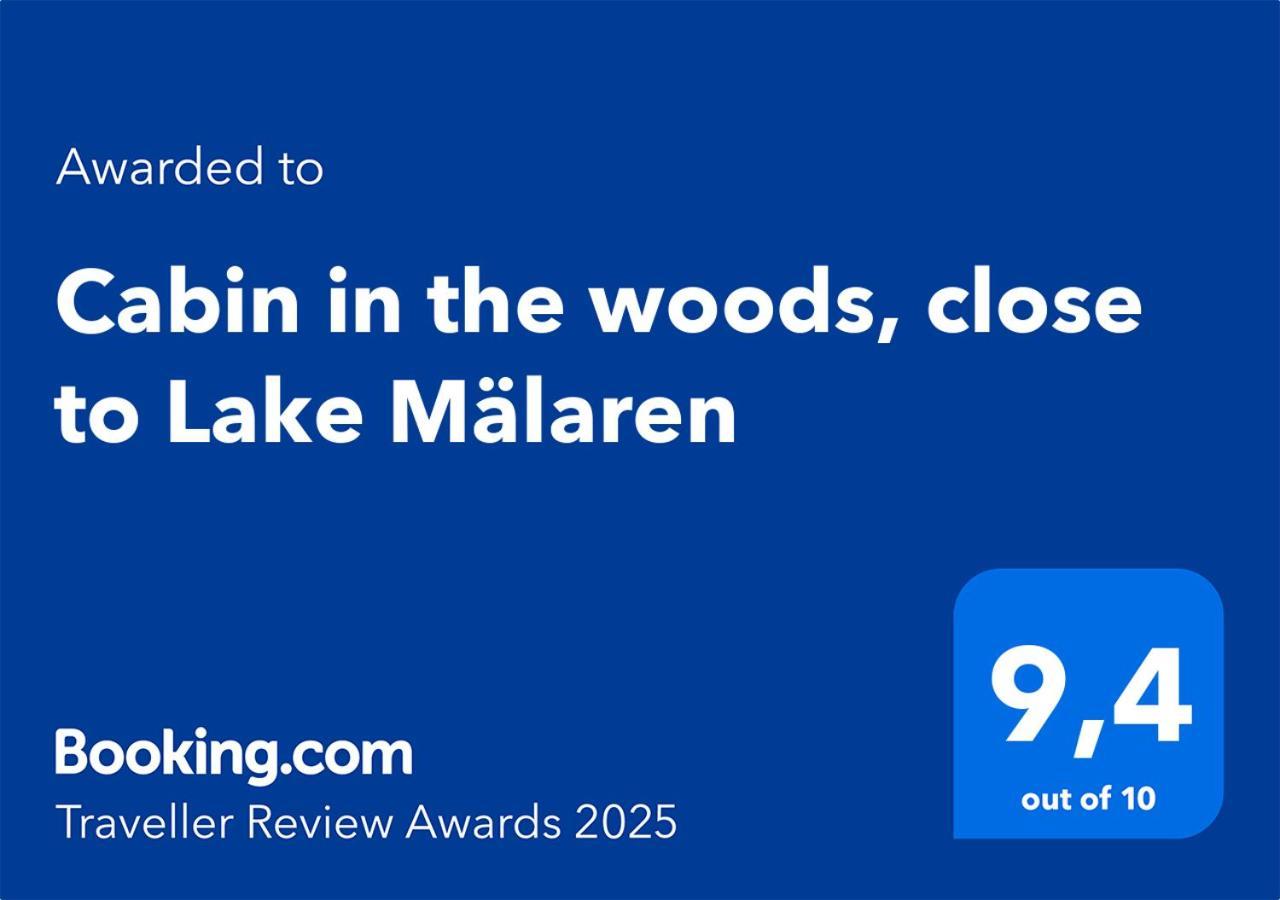 Cabin In The Woods, Close To Lake Maelaren エスキルスチュナ エクステリア 写真